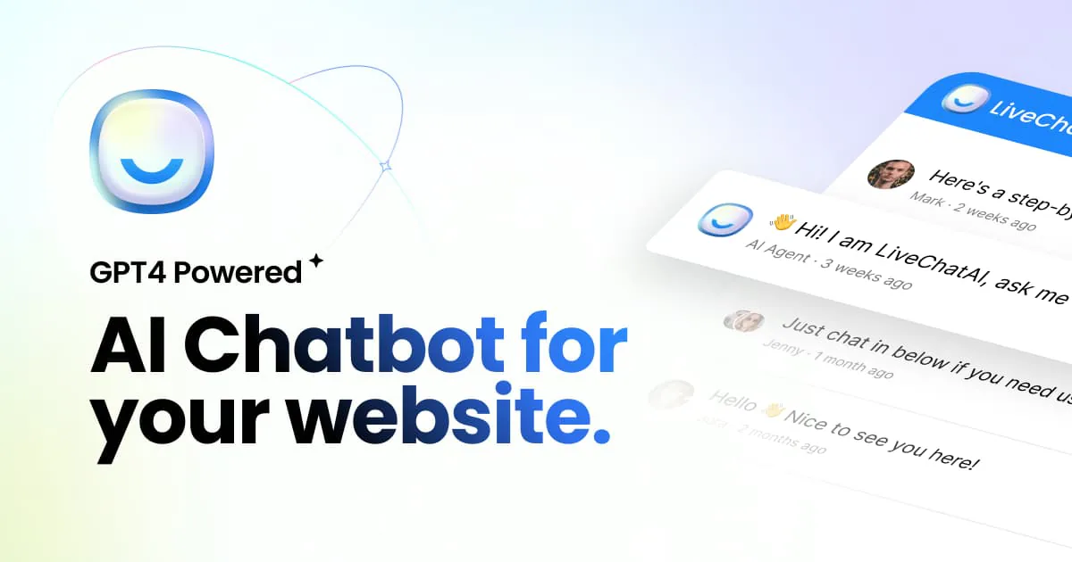 GPT-4 destekli web sitesi destek ajanı için LiveChatAI arayüzü