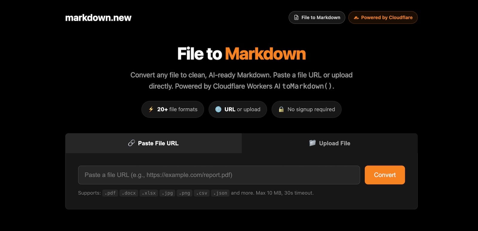 file to markdown converter